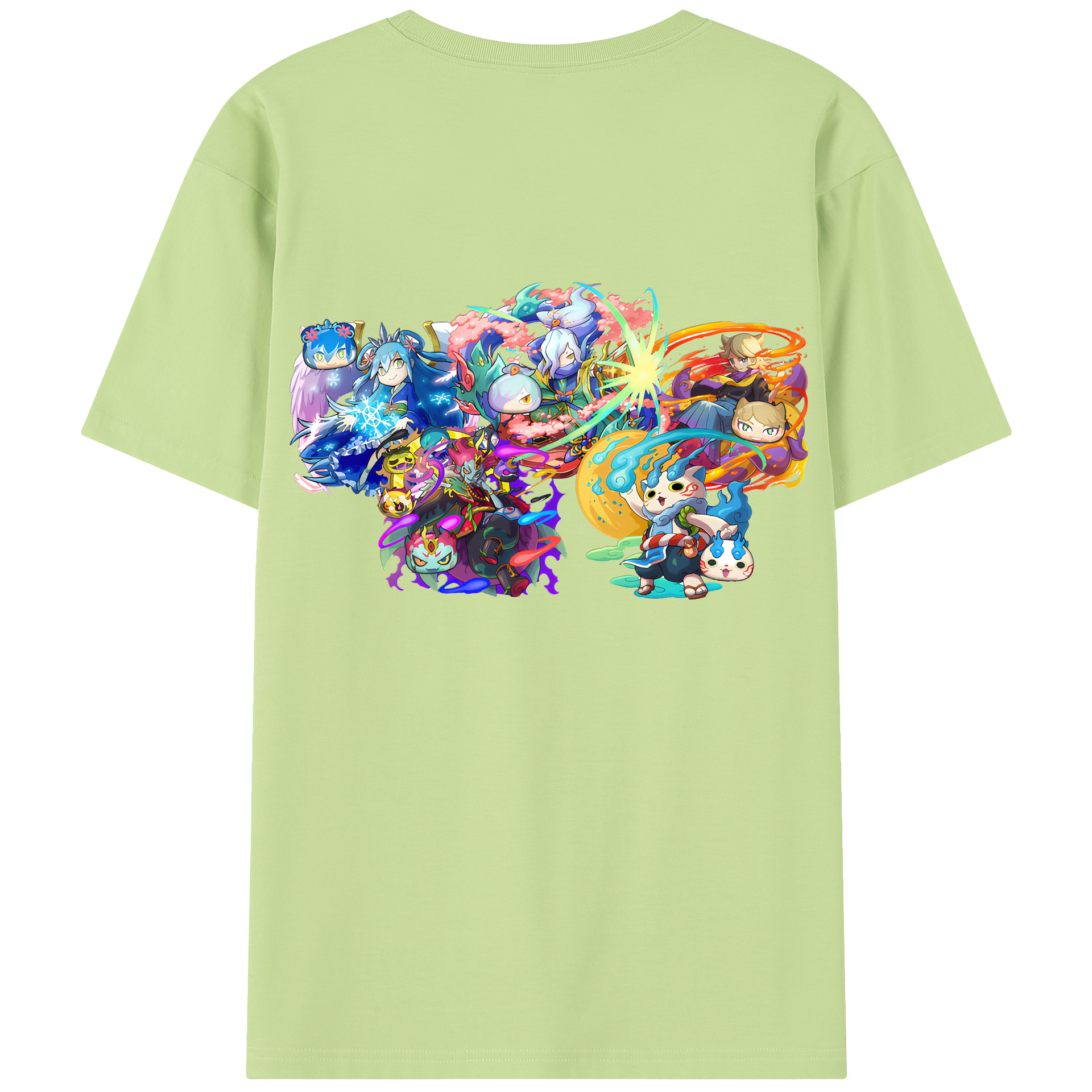 （画像用） 妖怪ウォッチ Yo-kai Watch 綿100％半袖Tシャツ（背面プリント）
